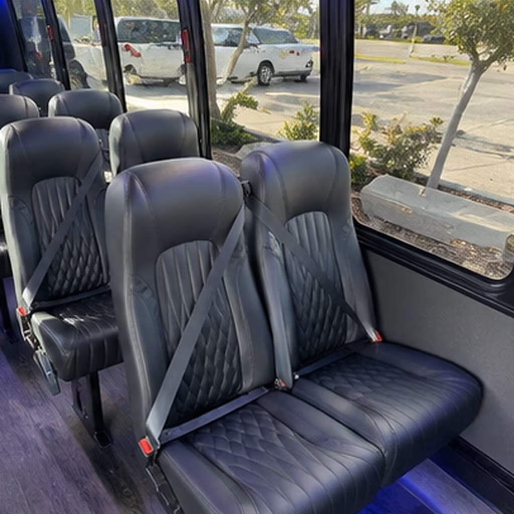 Boynton Beach Airport Shuttle & Transportation party bus interior