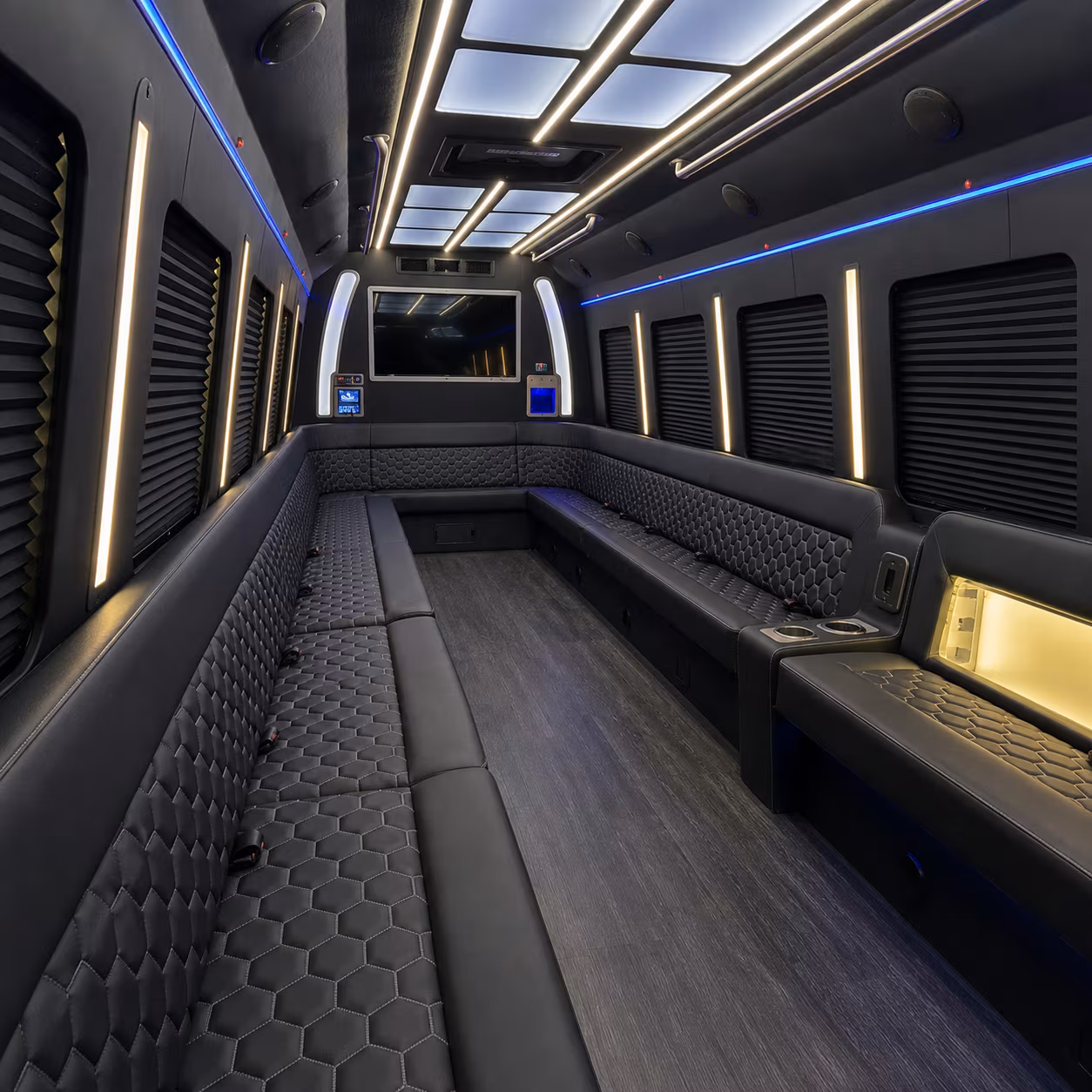 Boynton Beach Prom & Homecoming Transportation party bus exterior