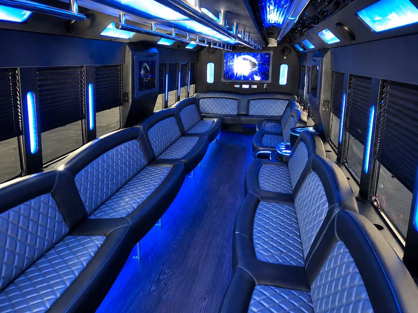 Boynton Beach Wedding Transportation party bus exterior